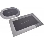 HomeLife AP5218 ovál 40 x 60 cm šedá + 50 x 80 cm obdelník šedá AP5221 Set 2 ks – Zboží Dáma