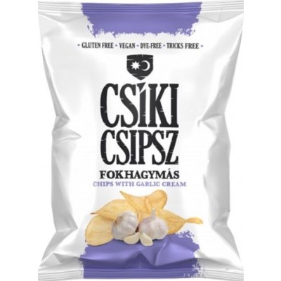 Csíki Chips Bezlepkové bramborové chipsy česnekové 50 g – Zboží Mobilmania