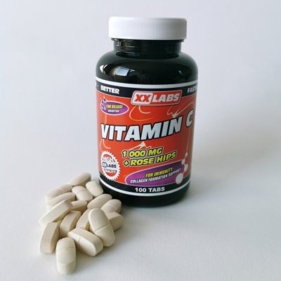 XXLabs Vitamín C 1000 mg s šípkovým extraktem 100 tablet