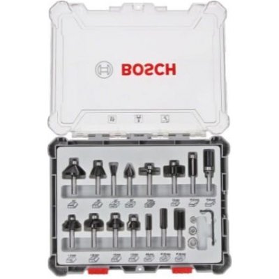 Bosch Sada stopkových tvarových fréz s vřetenem Ø 8 mm, 15 ks 2607017472 – Zbozi.Blesk.cz