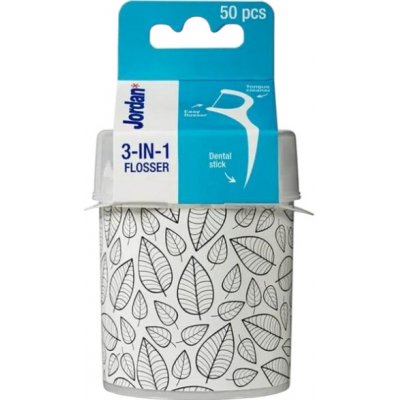 Jordan 3v1 dentální párátka s nití v boxu 50 ks – Zboží Dáma