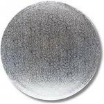 Podložka pod dort PEVNÁ Cake Star stříbrná vzor Grape kruh 28 cm 11" (1 ks) – Zboží Dáma