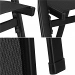 Zahradní křeslo SPRINGOS MONZA černé – Sleviste.cz