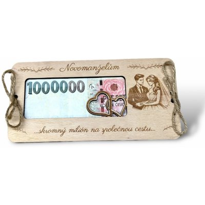 Dřevěné přání MILION - 60 let – Zboží Dáma