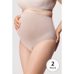 Mitex těhotenské kalhotky Mama Belly vyšší pudrová 2ks – Zboží Mobilmania