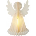 Home Styling Collection Svítící vánoční dekorace papírový anděl se 6 LED diodami bílý – Hledejceny.cz