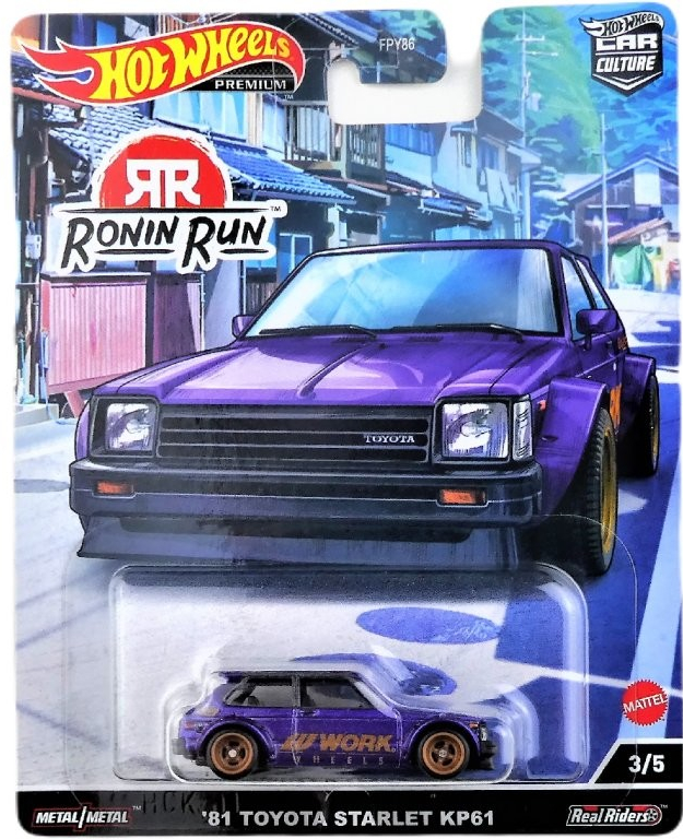 Hot Wheels Premium Ronin Run \'81 Toyota Starlet KP61