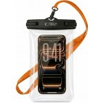 TECH-PROTECT UWC7 Univerzální vodotěsné pouzdro do 6.9" BLACK / ORANGE – Zboží Živě