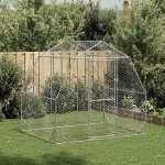 vidaXL Výběh pro slepice 2 5 × 2 × 2 25 m pozinkovaná ocel 9799.4104029 – Hledejceny.cz