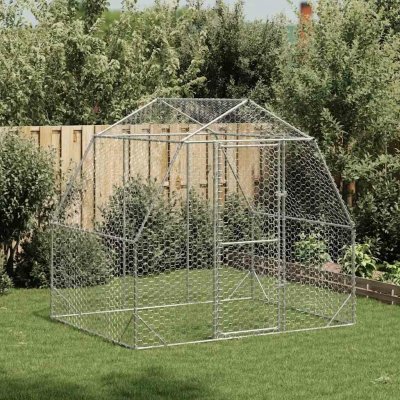 vidaXL Výběh pro slepice 2 5 × 2 × 2 25 m pozinkovaná ocel 9799.4104029 – Hledejceny.cz