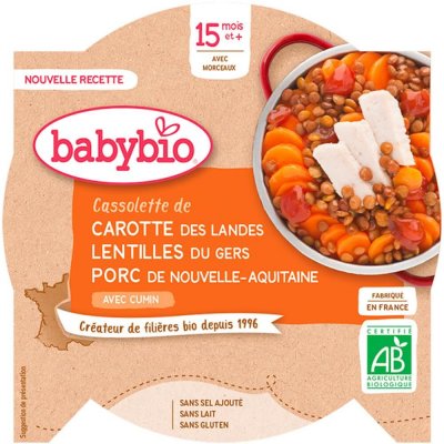 Babybio Vepřové maso s čočkou 260 g – Sleviste.cz