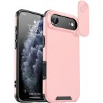 AppleKing matný kryt s posuvnou krytkou kamery pro iPhone Air - růžový – Hledejceny.cz