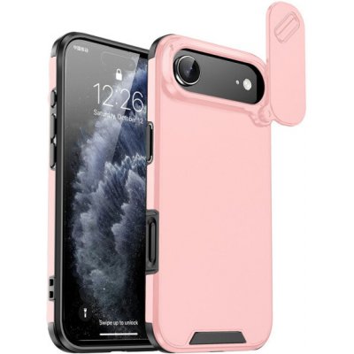 AppleKing matný kryt s posuvnou krytkou kamery pro iPhone Air - růžový – Hledejceny.cz
