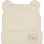 ESITO zimní žebrovaná čepice s oušky Color smetanová – Zboží Dáma