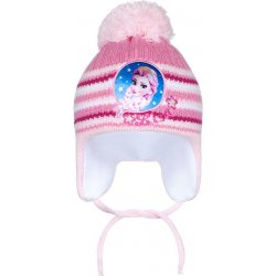 New Baby zimní dětská čepice Lisa světle růžová