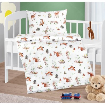 Veratex povlečení Agáta zvířátka v lese 90 x 135 cm 45 x 60 cm – Hledejceny.cz