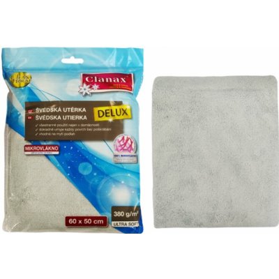 Clanax Delux Švédská utěrka silver 60 x 50 cm 380 g 1 ks – Zbozi.Blesk.cz