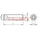 Šroub stavěcí plochý - inbus DIN 913 M4x20 nerez A2 – Hledejceny.cz