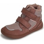 Protetika dívčí zimní barefoot boty DAXI OLD PINK starorůžová – Zboží Dáma