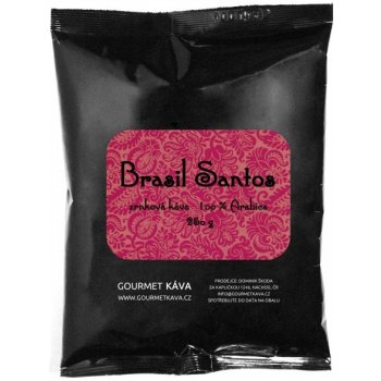 Brazílie Santos Gourmet Káva zrnková 250 g