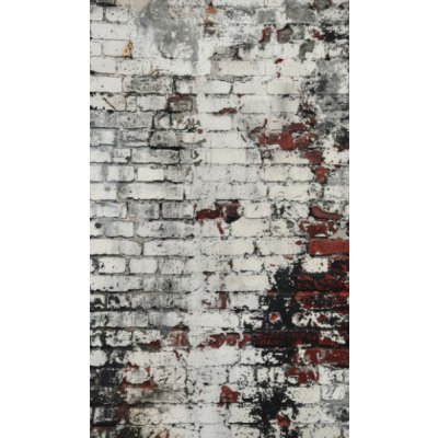 Takoy Panel na závěs, fotoplátno 160x265 cm stará bílá cihla – Hledejceny.cz