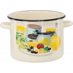 marka niezdefiniowana Emailový hrnec 5,5 L 22 CM krémová olivka *7473 – Hledejceny.cz