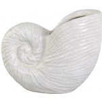 Krémová antik keramická dekorace váza mušle Shells - 17*10*14 cm - Chic Antique – Hledejceny.cz