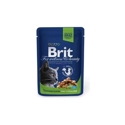 Brit Premium Cat Chicken Slices for Steril 5 x 100 g – Zboží Mobilmania