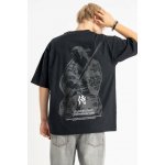 Reporter Young tričko s japonským motivem samuraje na zádech černé – Zboží Dáma