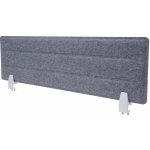 Design-Shop Akustický panel na stůl HWC-G76 tkanina/textil s reliéfem 100 x 30 cm šedá – Zboží Dáma