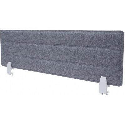 Design-Shop Akustický panel na stůl HWC-G76 tkanina/textil s reliéfem 100 x 30 cm šedá – Zboží Dáma