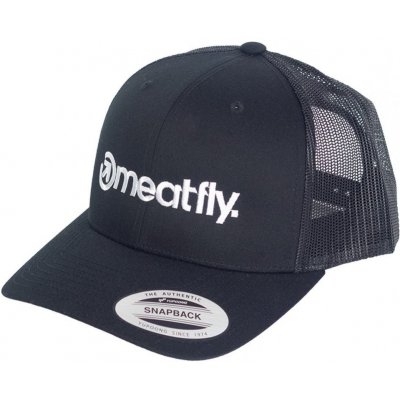 Meatfly Logo Trucker Yupoong B Black