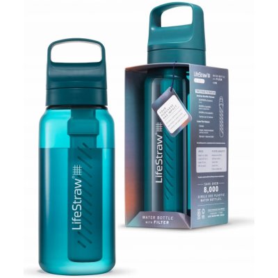 LifeStraw Go 2.0 Laguna Teal LGV41LTLWW 1l – Zboží Mobilmania
