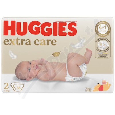 HUGGIES extra care 2 3-6 kg 58 ks – Zbozi.Blesk.cz