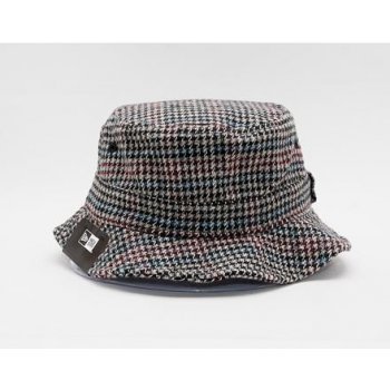 Klobouk New Era Check Bucket Brown / Aqua / Red