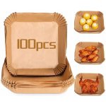 100x pečicí papír 20 x 20cm do horkovzdušné fritézy – Zboží Dáma