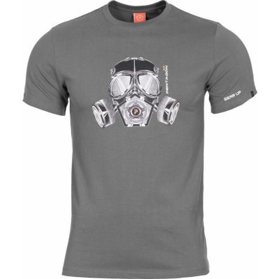 Tričko Pentagon Gas Mask šedé – Zboží Dáma