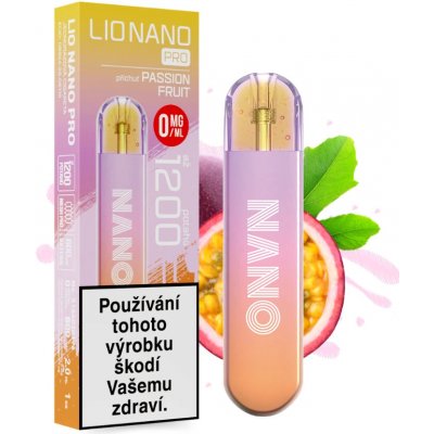 Lio Nano Pro ZERO Passion Fruit 0 mg 800 potáhnutí – Sleviste.cz