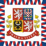 Prezidentská vlajka (standarda) - 100 x 100 cm - tunel, karabina – Hledejceny.cz