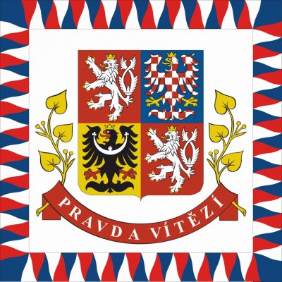 Prezidentská vlajka (standarda) - 100 x 100 cm - tunel, karabina – Hledejceny.cz