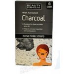 Beauty Formulas Charcoal čistící náplasti na nos 6 ks – Zboží Mobilmania