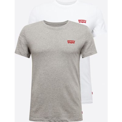 Levi's sada 2 ks pánské tričko white grey – Zboží Mobilmania