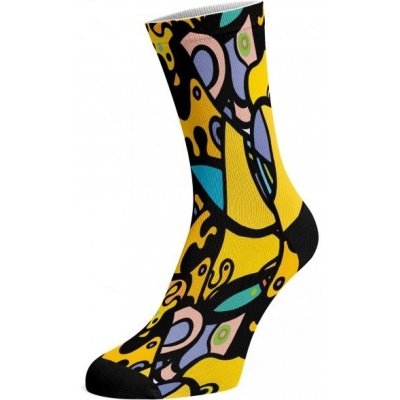 Walkee barevné ponožky Yellow Mash Žlutá – Zboží Mobilmania