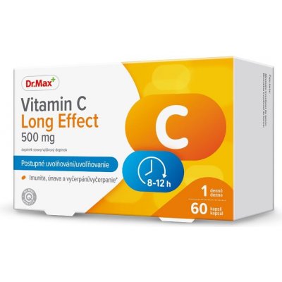 Dr.Max Vitamin C Long Effect 500 mg 60 kapslí – Zboží Mobilmania