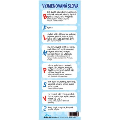 LUMA Vyjmenovaná slova záložka – Hledejceny.cz