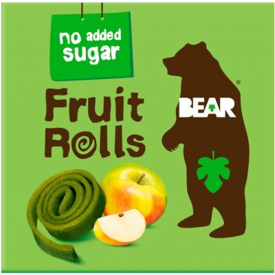 BEAR Fruit Rolls jablko ovocné rolované plátky 5x20 g – Zboží Mobilmania