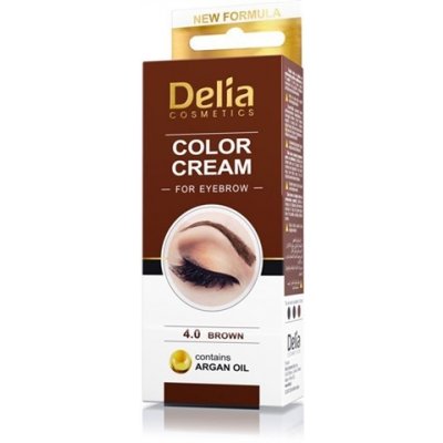 Delia Henna profesionální barva na obočí a řasy krém Brown 30 ml