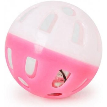 Surtep Animals Plastový míček růžový s rolničkou 4 cm