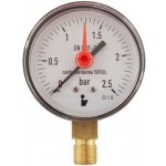 Steno Tlakoměr 0- 2,5bar, DN63- 1/4", spodní vývod 1434 – HobbyKompas.cz