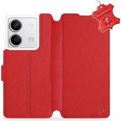 Kožené Mobiwear Flip Xiaomi Redmi Note 13 5G - Červené - L_RDS